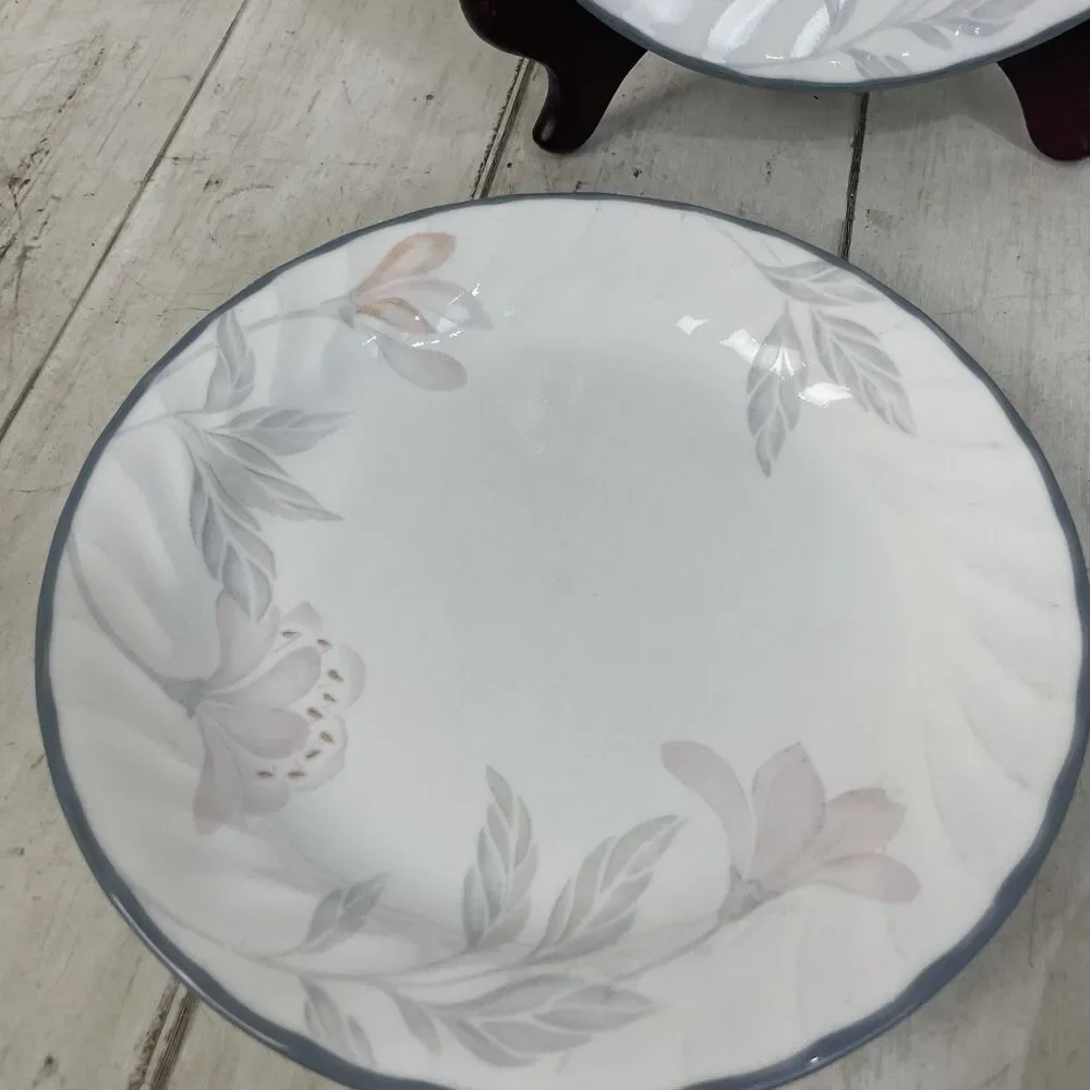 Corelle PINK TRIO SWIRL Salad /Dessert / Bread Plates 7.25